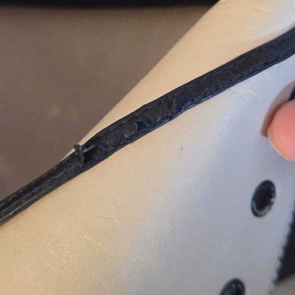 CHANEL Y2K 2000s Lace-Up Knee-High Calf Leather Biker Boots - Picture 12 of 13